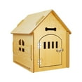 thumbnail image 2 of FITYLE Wooden Pet House Dog Kennel Wooden Outdoor Indoor Breathable Cat Bed with Removable Roof for Guinea Pig Hamster Play Sleeping 40cmx39cmx45cm, 2 of 10