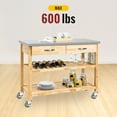 thumbnail image 5 of HOLKIE 3 inch Side Locking Stem Caster Wheels,3/8" -16 x 1-1/2" Threaded Swivel Casters Set of 4 Heavy Duty Casters,Gray, 5 of 10