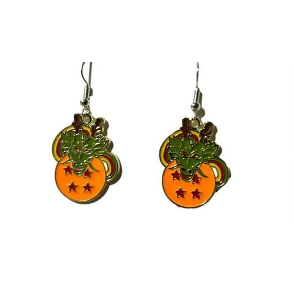 Dragonball Z Sheron Dragon Enamel Metal French Wire Earrings
