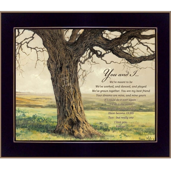 TrendyDecor4U Forever By Bonnie Mohr Printed Wall Art COW217-712