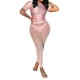thumbnail image 1 of SAYOO Conjuntos de Pantalones Largos para Mujer, Tops Cortos de Manga Corta de Color Puro + Conjunto de Pantalones Transparentes de Cintura Alta SAYOO  Moda, 1 of 7