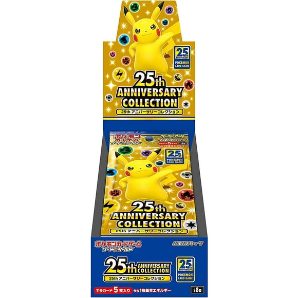 Pokemon Card Game Sword & Shield Expansion Pack 25th Anniversary Collection Booster Box - 10 Packs