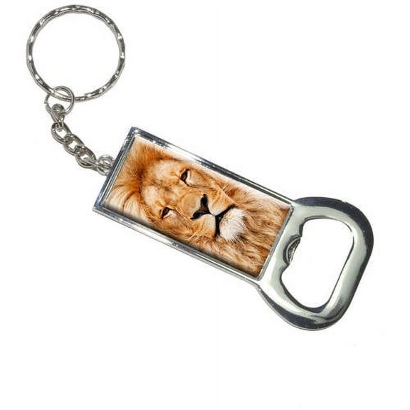 Nothing Specific Portrait Of A Male Lion Keychain Bottle Bottlecap Opener