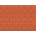 thumbnail image 1 of Ahgly Company Tapis d'Intérieur Lavables en Machine Rectangle Transitionnel Néon Orange, 2' x 5', 1 of 7