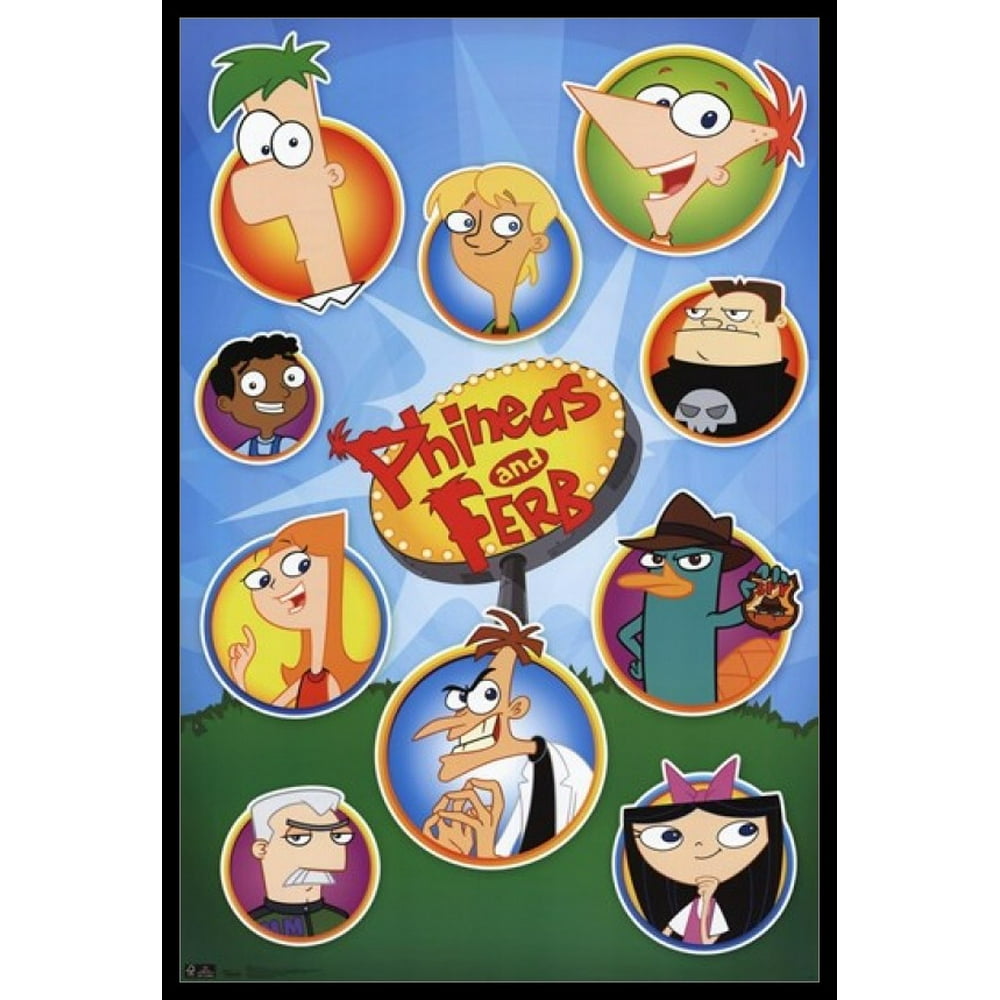 Phineas and Ferb - Grid Poster Poster Print - Walmart.com - Walmart.com