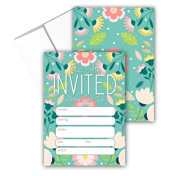 Stonehouse Collection | Floral Party Invitations for Any Occasion | Garden Party