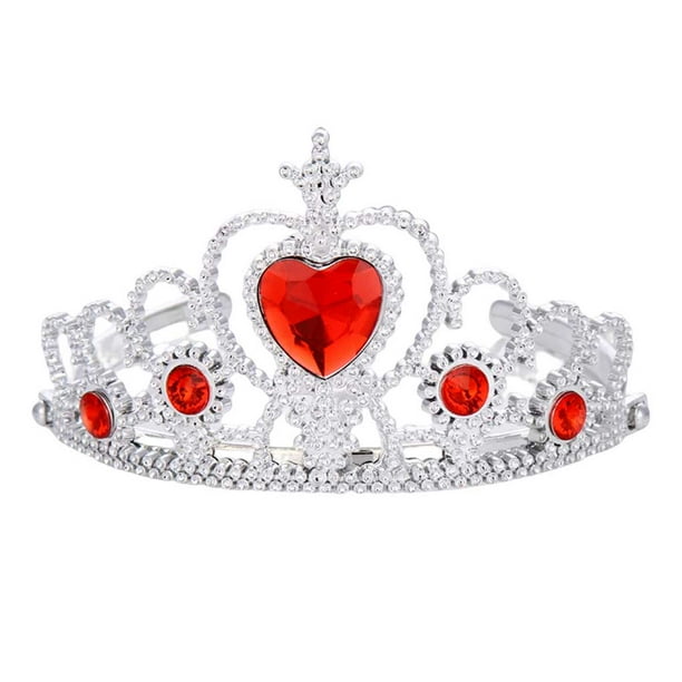 Diademas con coronas Qarigey para niñas accesorio para el cabello rojo