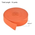 thumbnail image 2 of Uxcell Elastic Bands for Sewing 1" 10 Yard Orange Knit Elastic Spool High Elasticity for Wigs, Waistband, Pants, 2 of 7