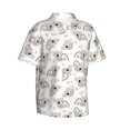 thumbnail image 2 of Daiia Cartoon Koala Hawaiian Shirt for Men Gentle Cotton Regular Short Sleeve Casual-XX-Large, 2 of 9