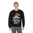 thumbnail image 5 of Speech Therapist Elf Unisex Sweatshirt, S-2XL Christmas Holidays Xmas Elves, 5 of 9