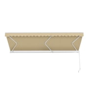 ALEKO 16 x 10 ft Sand Motorized Retractable Patio Awning