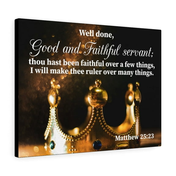 Scripture Walls Well Done Matthew 25:23 Wall Art Christian Home Decor Unframed
