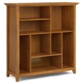 thumbnail image 1 of Librería SIMPLIHOME Amherst de madera maciza 112 cm con 8 compartimentos, 1 of 8