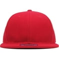 thumbnail image 2 of Solid Flat Brim Bill Fitted Baseball Cap, 2 of 6