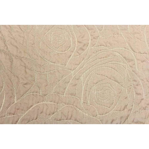 BARNES Jacquard Quilted Look Fabric, 60 Inch. in Width, Blush / Sample 3x3 Inch