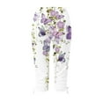 thumbnail image 4 of Capris d'Été Grande Taille Snoarin pour Femmes Grande Taille Pantalons d'Été Décontractés à Cordon Imprimés Raccourcis Pantalons pour Femmes en Liquidation, 4 of 5