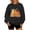 Black, variant on Womens Plus Size Halloween Cat Pumpkin Sweatshirt Retro 90s Graphic Crewneck Soft Fall Pullover Tops Beige L