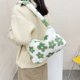 thumbnail image 1 of Bolsa Bolso de mano con estampado de flores de felpa para mujer, minibolso cuadrado informal para axila de invierno JShteea Para Estrenar, 1 of 9