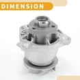 thumbnail image 4 of Water Pump for Audi A3 2006-2009 for Audi TT 2004-2009 No.022121011, 4 of 6