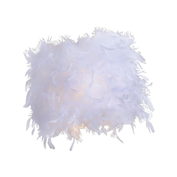 Pantalla de lámpara de plumas decorativa para lámpara de mesa y lámpara de pie, cubierta de luz colgante Diámetro 50cm