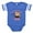 Royal Blue, variant on - Little Monkey 1St Birthday - Cute Infant Baby Football Bodysuit