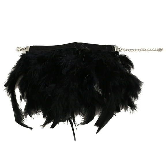 Sinyiin Feather Cuff Wrist Cuff Hand Sleeve Wrap Bracelet Women Feather Hair Accessories