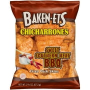 Baken-Ets Chicharrones Sweet Southern Heat BBQ Fried Pork Skins 2.375 oz. Bag