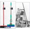 thumbnail image 4 of Mop Broom Holder with Hooks,4Pcs Stainless Steel Self Adhesive Broom Holder Garden Tool Storage Rack Brush Hook Wall Mounted Umbrella Holder Sweeping for Kitchen, Bathroom, Closet, Garden, Garage, 4 of 5