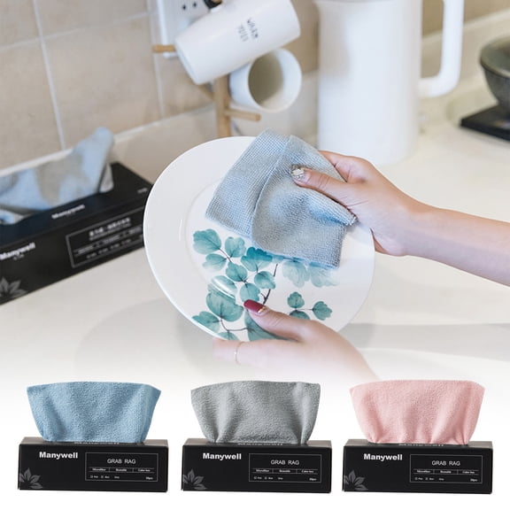 Xuniizn Microfiber Cleaning Cloths, Ultra Soft, Reusable, Lint-Free, Streak-Free, Super Absorbent for House, Kitchen, Car, and Glass
