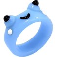 thumbnail image 2 of BEMS-Anillo de cerdo y rana, anillo de resina de arcilla polimérica, anillo de Animal para niña y mujer, 2 of 3