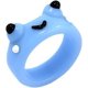 thumbnail image 2 of EX Anillo de cerdo de rana, anillo de resina de arcilla polimérica, anillo de Animal para niña, joyería femenina, regalo de joyería de viaje de moda de verano, 1 pieza azul brillar Electrónica, 2 of 3