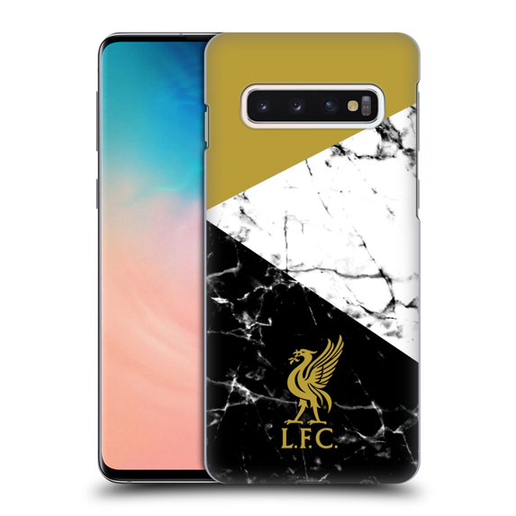 Head Case Designs Officially Licensed Liverpool Football Club Marble Gold Liver Bird Hard Back Case Compatible with Samsung Galaxy S10