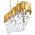 thumbnail image 4 of CWI Lighting Deco 9 Light Contemporary Metal Pool Table Light in Medallion Gold, 4 of 7