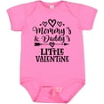 thumbnail image 3 of Inktastic Mommy Daddy Little Valentine Boys or Girls Baby Bodysuit, 3 of 5