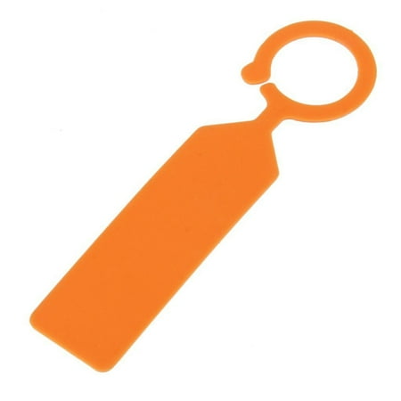 - 100PCS PP Greenhouse Gardening Plant Ring Hanging Collar Tag Label (Orange)