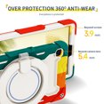 thumbnail image 3 of FJLBDE Case for Samsung Galaxy Tab A7 Lite 8.7 Inch 2021 SM-T220/T225/T227 with 360 Kickstand, Shoulder Strap Carrying Protective Cover, Multicolor Red, 3 of 6