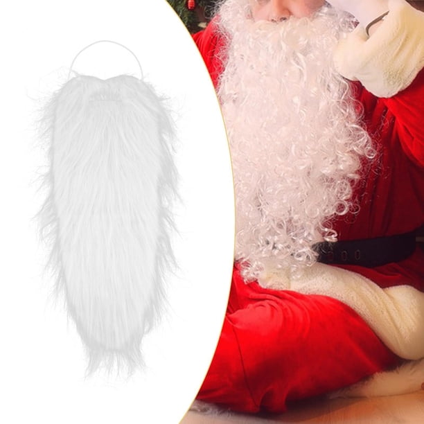 Fausses Barbes Père Noël - Lot De 6 Barbes Blanches Pour Déguisement