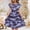 Purple, variant on Amidoa Girls Summer Dresses Tiered A-Line Ruffled Dresses Kids Casual Floral Print Sundress Purple Size 12