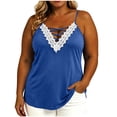 Ashirexll Sleeveless Tops for Women Plus Size Fashion Solid Color ...