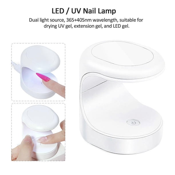 Mini UV LED Nail Lamp Gel Polish Nail Dryer UV Gel Curing Lamp USB Nail UV Light LED Therapy Light Nail Art Tools