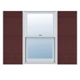 thumbnail image 1 of 17 1/2"W x 67"H Lifetime Vinyl, Custom Five Board Joined (3 Batten), Board-n-Batten Shutters, w/Shutter-Loks (Per Pair), Bordeaux, 1 of 8