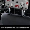 thumbnail image 6 of 2 PCS Car Headrest Cover, Cute Silhouette Dog Soft Car Seat Head Rest Cover Protector Interior Car Accessories Seat Covers for Cars Truck Auto Only Covers, 6 of 8