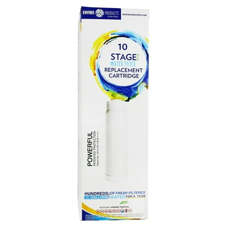 Microban Replacement Filter Cartridge (New Wave Enviro Products - 10 Stage Plus Countertop Water Filter System Replacement Cartridge - 1)