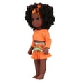 thumbnail image 1 of Muñeca Reborn de 14 pulgadas, muñeca negra africana para niñas, bebés realistas, juguetes de regalo para niñas y niños, 1 of 8