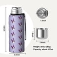 thumbnail image 7 of 20 Oz Purple Boston Terrier Puppy Coffee Tumbler Double Wall Insulated Stainless Steel Water Bottle | Metal Reusable Thermoses Flask with Cup Cap | Leak & Sweat Proof with Anti-Dust Lid, 7 of 7