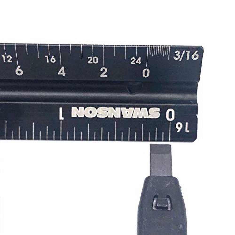 Swanson Tool Co AlwaysSharp Mechanical Carpenter Pencil Replacement Tips, Black Graphite Model CPLBLK