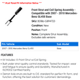 thumbnail image 2 of Front Strut and Coil Spring Assembly - Compatible with 2007 - 2010 Mercedes-Benz GL450 Base 2008 2009, 2 of 2