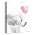 thumbnail image 2 of Creative Products Baby Elephant With Balloon 16x20 Canvas Wall Art, 2 of 5