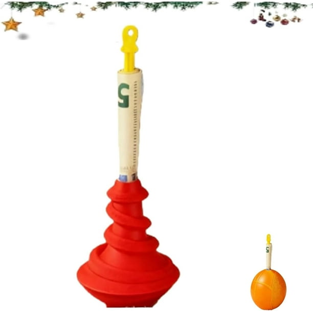 Adorno navideño reutilizable con forma de bola de dinero y espacio oculto para guardar dinero | Portamonedas navideño para rellenar las medias de Papá Noel | Tres diseños | Regalo sorpresa en
