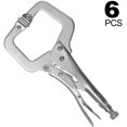 thumbnail image 5 of ZEONHAK 6 PCS 11 Inches C-Clamp Locking Pliers, Heavy Duty Vise Grip Pliers with Swivel Pads, 5 of 6